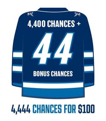 4444 chances for $100